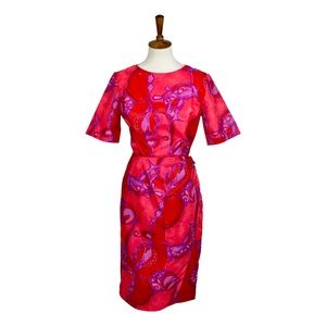 Vintage 60s Calabash House Hawaiian Print Dress 4